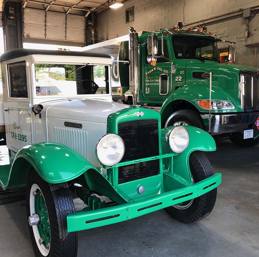 Antique Nydam Oil Truck and Brand New Fuel Truck