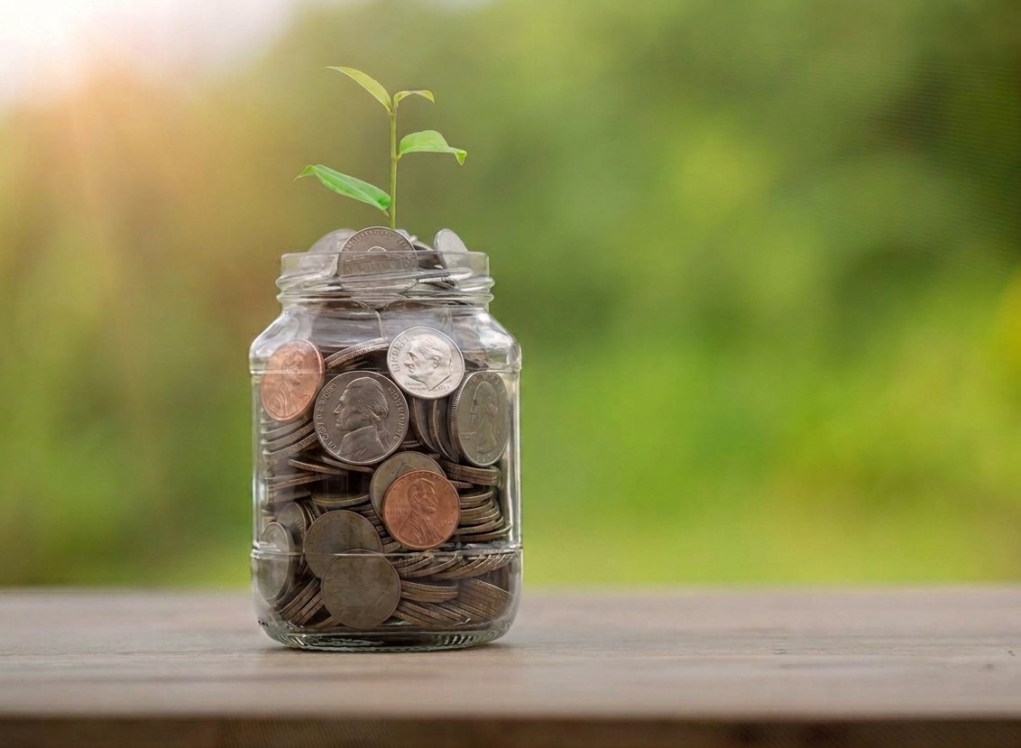 jar of coins